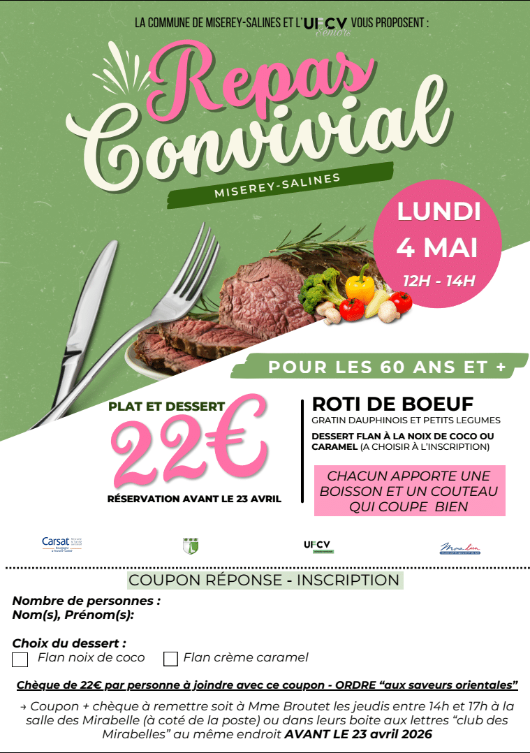 Coupon d'inscription
