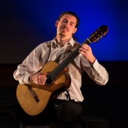 Affiche du récital de guitare classique de Sacha Laurent à Miserey-Salines, mercredi 8 juillet à 18h30.